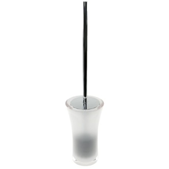 Toilet Brush Toilet Brush Holder, Free Standing Made From Thermoplastic Resins in Transparent Finish Gedy AU33-00